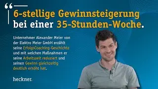 Alexander Meier: 6-stellige Gewinnsteigerung bei einer 35-Stunden-Woche