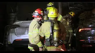 Home Catches Fire While Tesla Charges in Garage - Irvine, CA