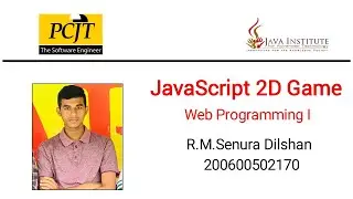 Javascript 2D Game project | Web Programming | Senura Dilshan