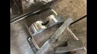 Axe bolster and some fly press forging