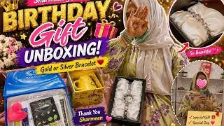 Sister gifted me a gold bracelet? |Gifts unboxing with cousins 😍😍|@Rameen-s5r 