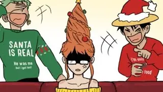 Luffy and Zoro prank Nami on Christmas*dub one piece funny comic