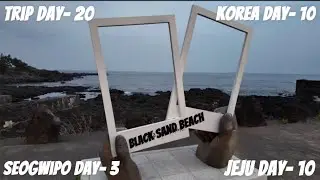 Jeju Black Sand Beach! D- 20 of studying while abroad, D- 10 Jeju, D- 3 Seogwipo 
