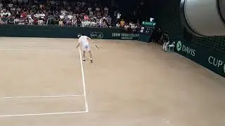 Stefanos Tsitsipas in Action vs AJ Lim