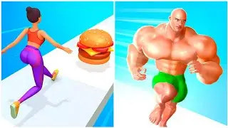 Twerk Race vs Muscle Rush -Satisfying ASMR Gameplay All Update Levels