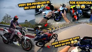 very big problem in my bike 😱😭 || hero Xtreme vs apache rtr drag race 😍😳 || Moto 85 Rider