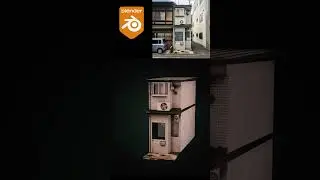 Japan's Building facade - 3D modeling in blender