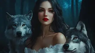 A hist&oacute;ria da criatura assustadora a mulher lobo