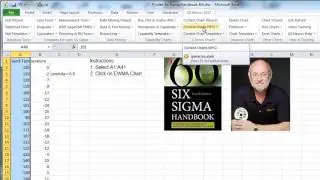 EWMA Chart  pg 373 Six Sigma Handbook 4th Edition Pyzdek & Keller