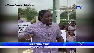 FCT TEACHER'S STRIKE: VeryDarkMan Leads Protest At Wike's Office Gate, Demands Urgent Action