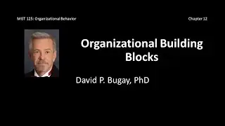 Organizational Building Blocks: Organizational Behavior - C12