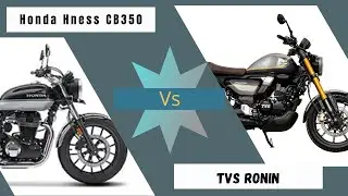 Honda Hness CB350 and TVS Ronin. The on-road price top speed mileage #tvs #honda #rkbikecompare