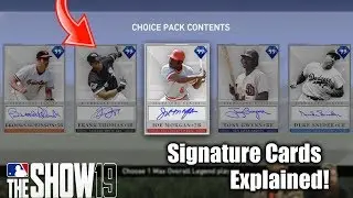 Signature Series Cards Explained! How To Unlock Autograph Cards! MLB The Show 19 Diamond Dynasty