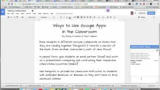 Collaboration Features in Google Docs