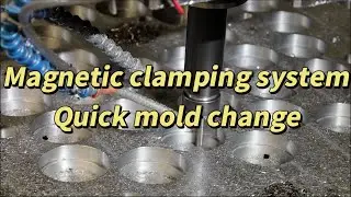 Quick mold change system:how to make a magnetic platen for the plastic injection machine?