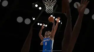 J DUB with a tough layup over KAT on NBA 2K23 MOBILE