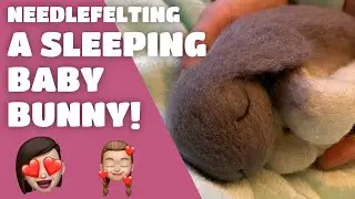 Needle Felting an Adorable Sleeping Baby Bunny! Can I make it look realistic?