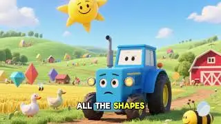 Shapes Spend a Quiet Day on the Farm 🌾😌 | Calm Shapes Story | Relaxing Nursery Rhymes for Kids