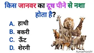 Top 10 Unique GK Quiz | General Knowledge Quiz in Hindi | Part 1 with Answers @aurraxpravisht
