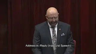 Hon Dr Brian Walker MLC - Inaugural Speech on 27 May 2021