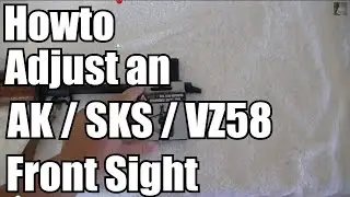 Adjusting the VZ2008 front sight - UTG AK Front Site Tool review