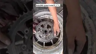 Duke390 chain sporkat Ns200 par instal🛠️🔧#bajajns200 #automobile