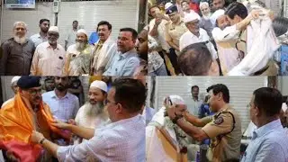 Thane Police Commissioner Ashutosh Dumbere Felicitated By The Trustees of Jama Masjid, Mumbra😊👍|