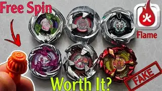 УРОВЕНЬ БЕСПЛАТНОГО ВРАЩЕНИЯ?! Обзор Fake Flame Brand Beyblade X Beys