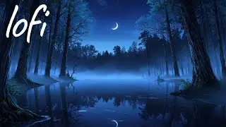 Lofi Starlight Reflections on Still Black Water