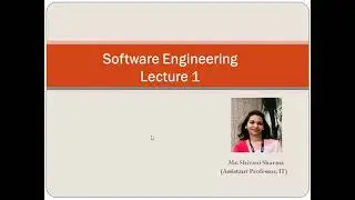 Lect 1 Introduction to Software & Software Engineering