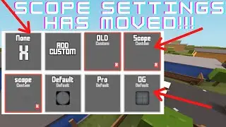 THE NEW SCOPE FOR SNIPER SETTINGS GOT CHANGED!!!