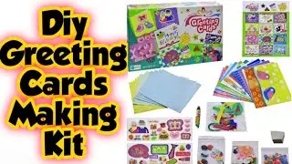 Diy Greeting Cards making kit/homemade cute card making kit at home/how to make greeting cards kit