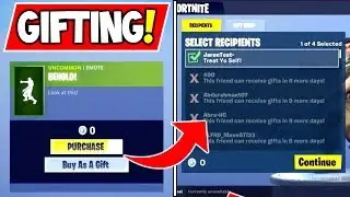 *NEW* GIFTING SYSTEM GAMEPLAY in Fortnite SEASON  6 + Release Date! (How To Gift Skins in Season 6)