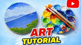 Beginner Friendly Art Tutorial | Landscape Painting Step by Step 