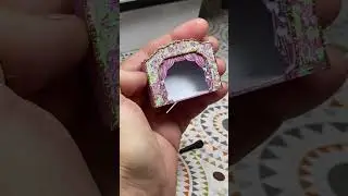 Puppet theater in shabby style for your dollhouse  #short #shorts