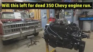 Neglected Chevy C10 #squarebodychevy  First Start. Will it run. Pt.3 of 4