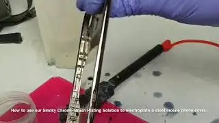 Smoky chrome brush plating a stainless steel mobile phone cover