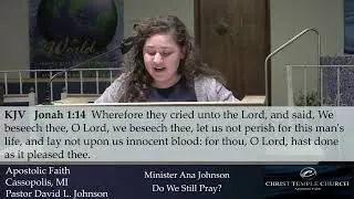 Tuesday Service June 10, 2025.   Ministers Ana Johnson & Constance Scott Speak.