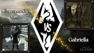 Skyrim SE Battles - Commander Maro vs Gabriella