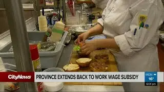 Province extends back-to-work wage subsidy