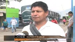 Rutas orientales en paro