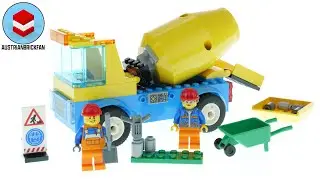 LEGO City 60325 Cement Mixer Truck - LEGO Speed Build Review