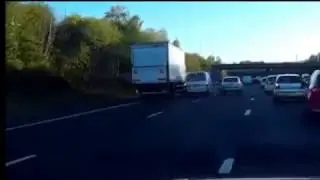 Collision on the M3 Motorway Caught on Dash Cam