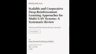 Scalable and Cooperative Deep Reinforcement Learning Approaches for Multi-UAV Systems... | RTCL.TV