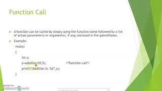 Functions in C-part 1