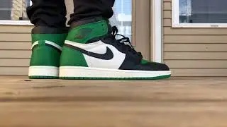 Air Jordan 1 Retro High OG Pine Green ON FOOT LOOK!!!!