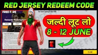 RED JERSEY REDEEM CODE TODAY | FREE FIRE REDEEM CODE | FF REDEEM CODE TODAY