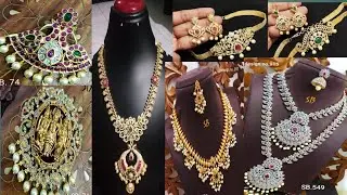 Latest trends#cz stone sets#harams#one gram gold chokers#hair pods(jada billalu)