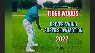 Tiger Woods Driver Swing in Super Slow Motion.  From Southern Hills for 2022 PGA Championship