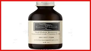 Karma Organic Nail Polish Remover Unscented with Vitamin E Oil - Non Toxic, Vegan, Cruelty Free